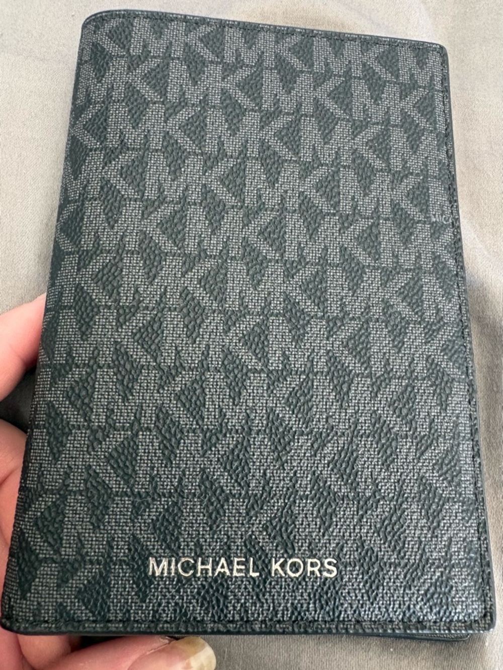 NWOT- Michael Kors Black passport/boarding pass holder
